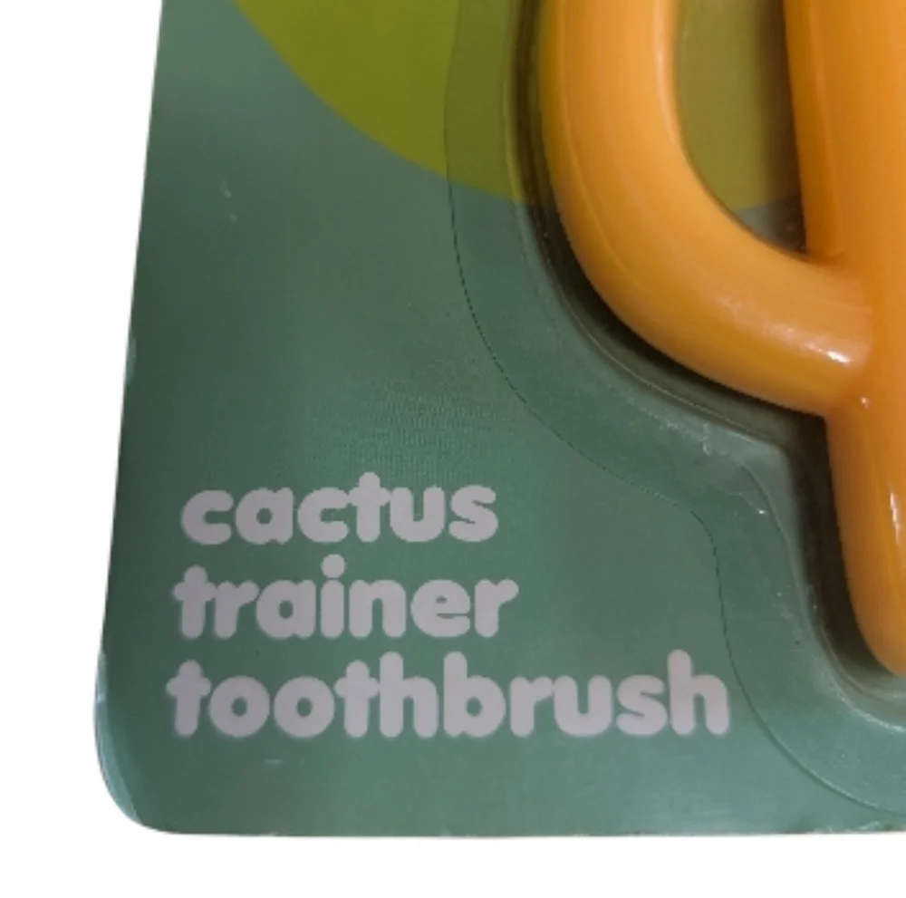 Baby Grin Cactus Trainer Toothbrush Orange 10 Months +